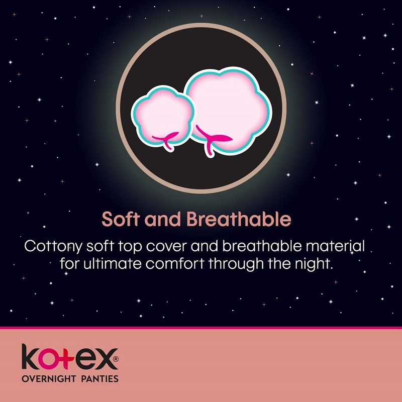 Kotex Herbal Overnight Panties (S/M)