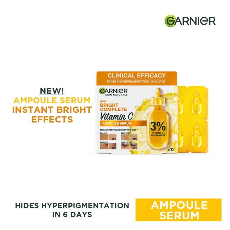 Garnier Bright Complete Ampoule Serum 1.5ml x 12 pcs