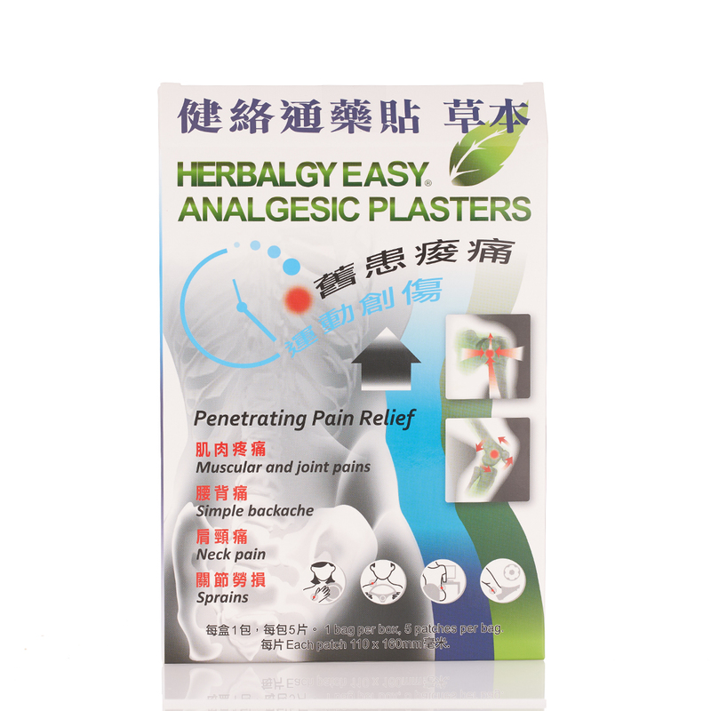 Herbalgy Easy Analgesic Plasters 5pcs