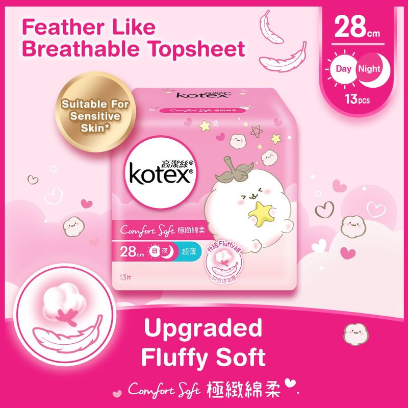 Kotex Comfort Soft Ultra Thin 28cm 13pcs
