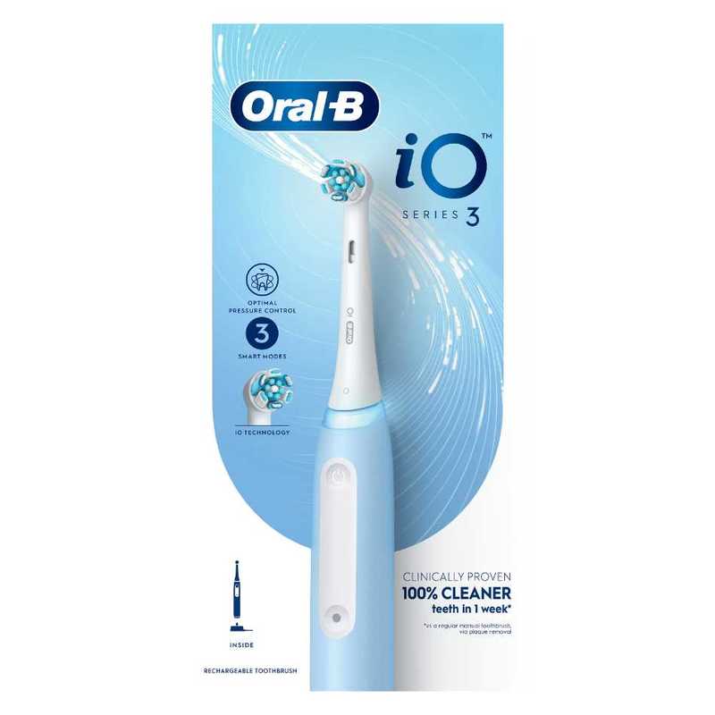 Oral-B IO Series 3 Ice Blue Ultimate Clean Electric Toothbrush ...