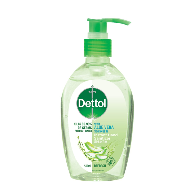 Dettol Instant Hand Sanitizer with Aloe Vera 500ml