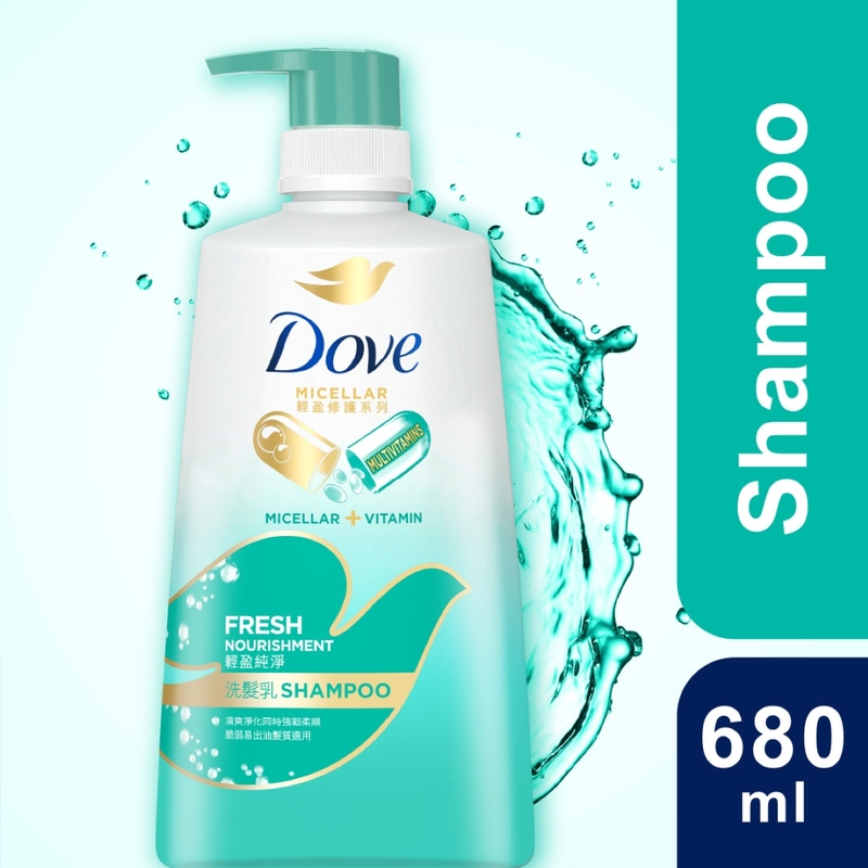 Dove Hair Fresh Nourishment Shampoo 680ml