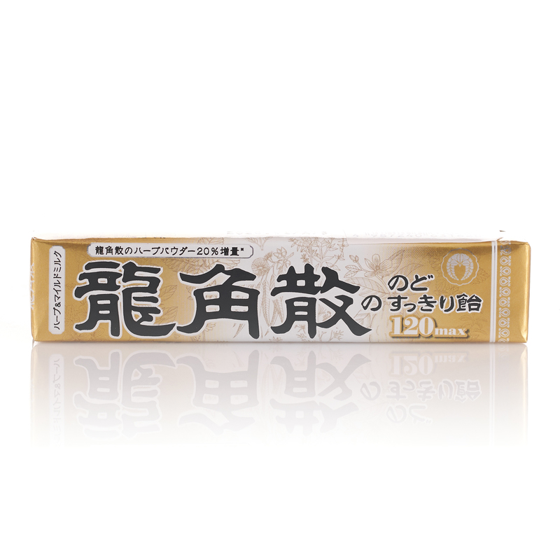 Ryukakusan Throat Refreshing Candy Stick Type Mild Milky Flavor 10pcs