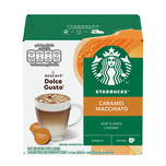 Starbucks Caramel Macchiato by NESCAFe DOLCE GUSTO 6 Coffee Capsules + 6 Milk Capsules