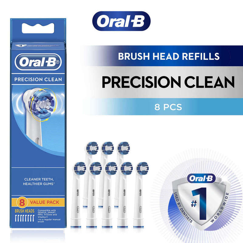 Oral-B Precision Clean Replacement Brush Heads 8 Count