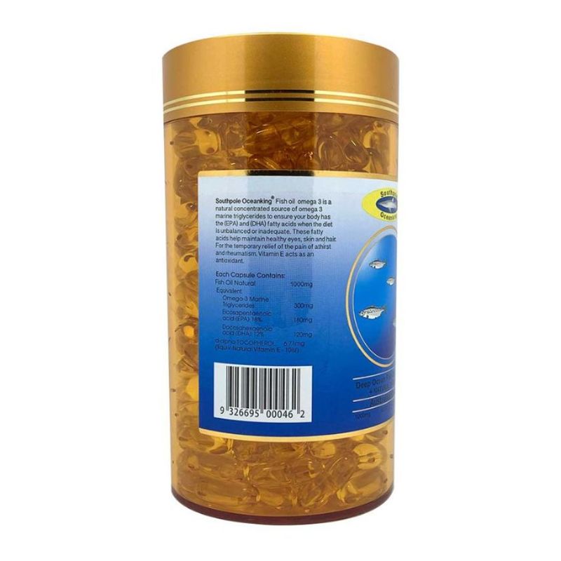 Ocean King Deep Ocean Fish Oil Omega-3 + Natural Vitamin E 1000mg 366 caps