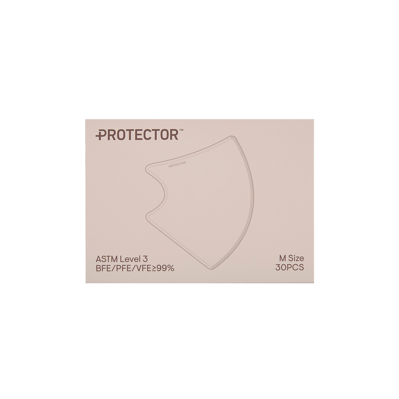 Protector 3D成人立體口罩(中碼) 裸粉色 30片
