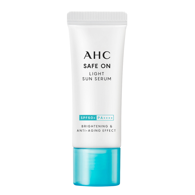 AHC柔光潤色隔離防曬乳 + 超水感淨亮涼感防曬精華套裝 50毫升 + 20毫升
