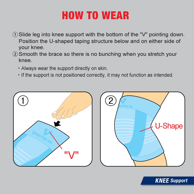 Vantelin Support Cool Fit Knee Blue L