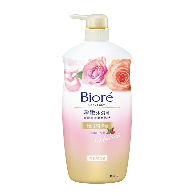 Biore Silky Soft Rose Body Wash 1000ml