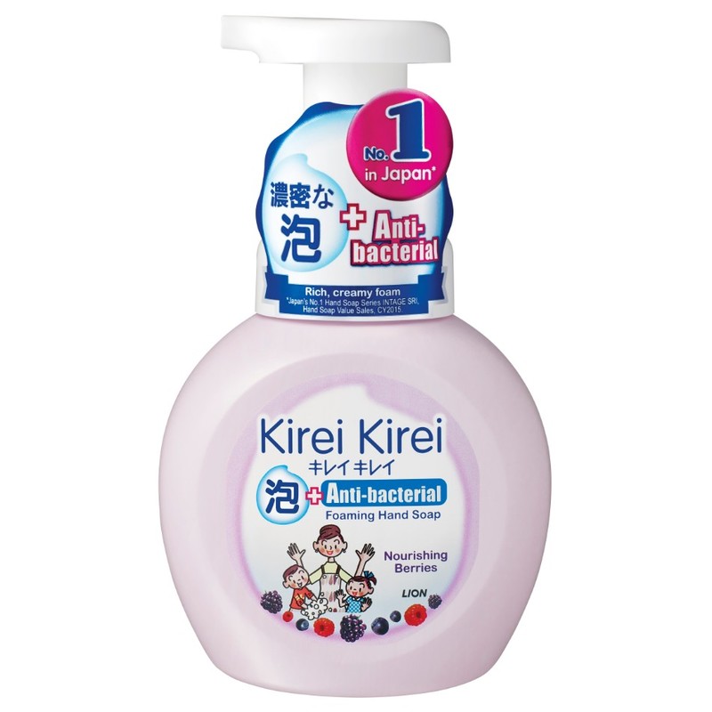 Kirei Kirei Anti-bacterial Foaming Hand Soap Caring Berries, 250ml