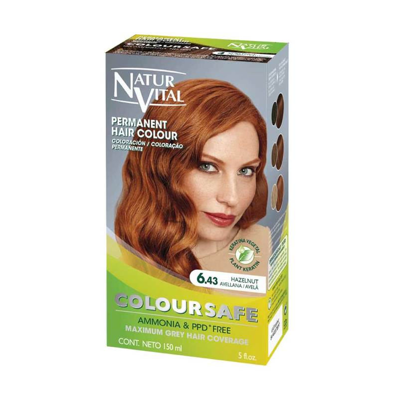 NaturVital ColourSafe Permanent Hair Dye Hazelnut