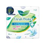 Laurier Fresh Protect Anti-Bacterial Heavy Flow Night 35cm Safety Gathers, 10pcs
