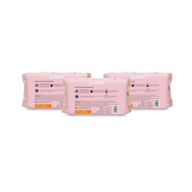 Guardian Baby Wipes Chamomile 90sX3