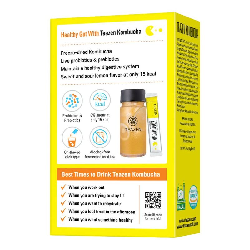 Teazen Kombucha Lemon 5G X 10s Guardian Singapore