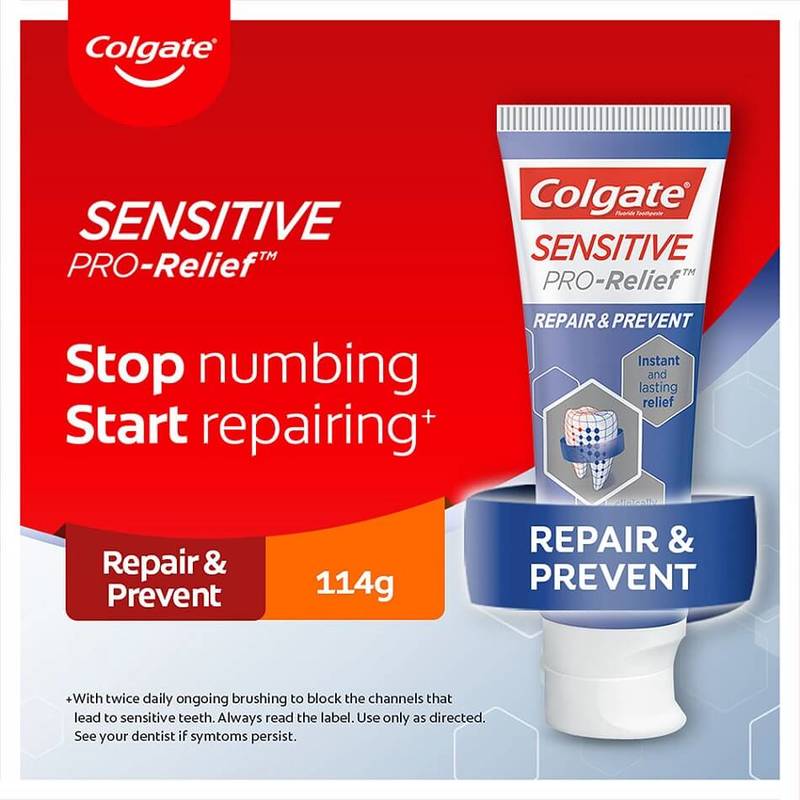 Colgate Sensitive Pro-Relief Repair & Prevent Toothpaste, 114g