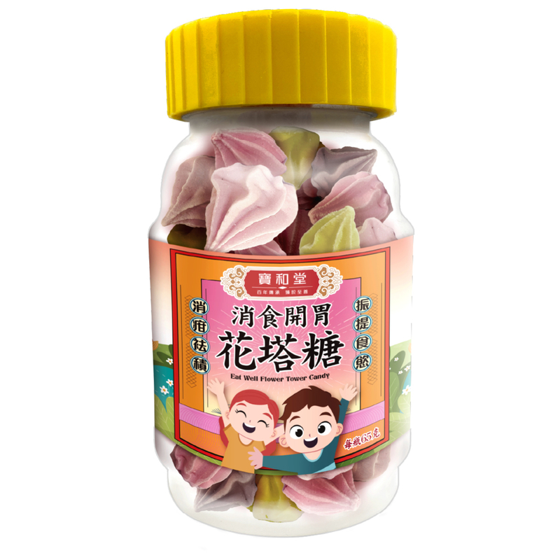 Po Wo Tong Eat Well Flower Tower Candy 50pcs