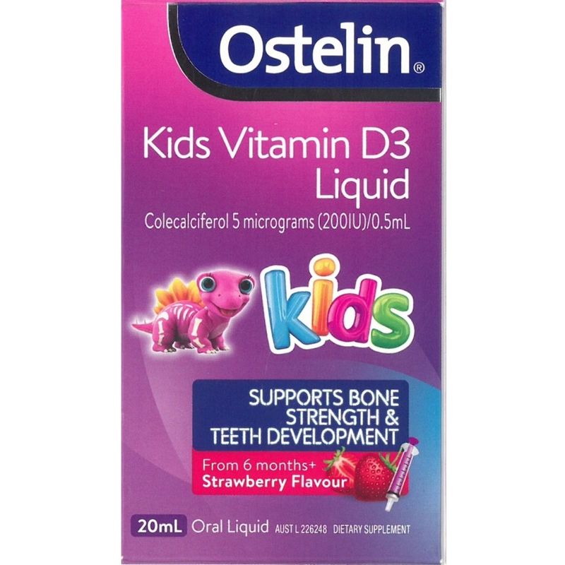 Ostelin奧斯特林兒童液體維生素D3滴劑 20毫升