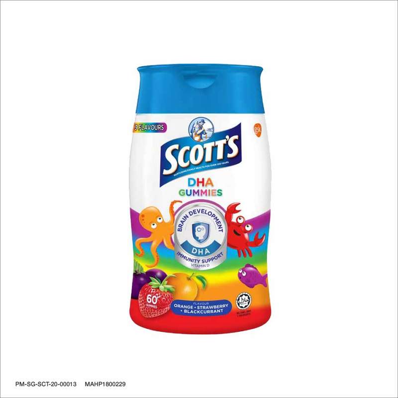 Scott's DHA Gummies Multi Flavor 60s