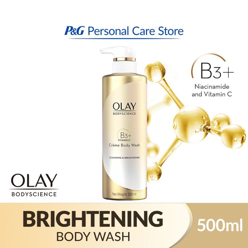 Olay BODYSCIENCE Cleansing & Brightening Crème Body Wash 500 ml
