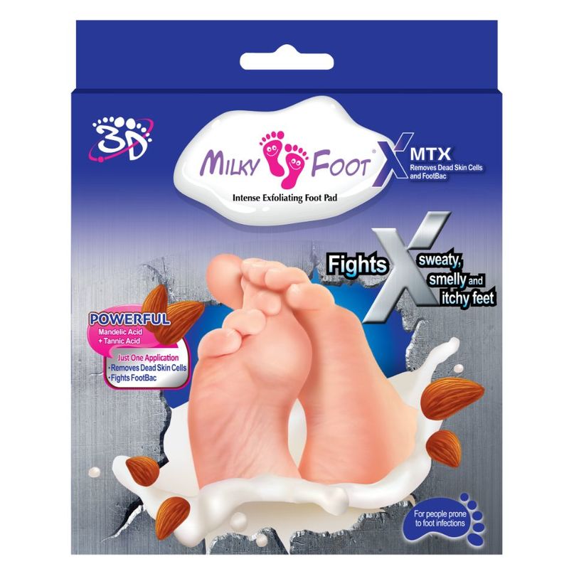Milky Foot X (MTX) Exfoliating Foot Pad 25ml (per foot) x 2