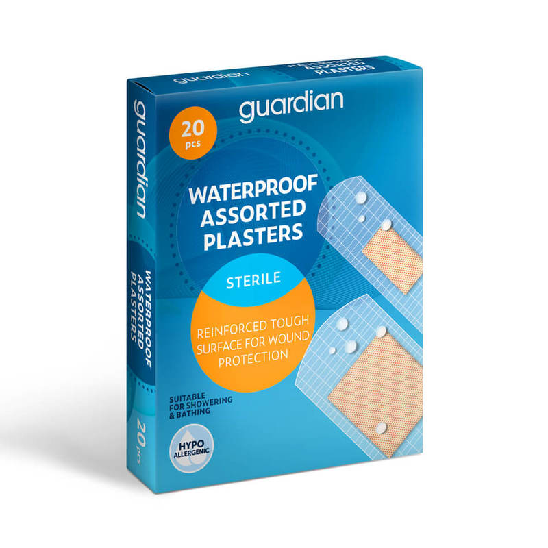 Guardian Waterproof Assorted  Plasters 20pcs
