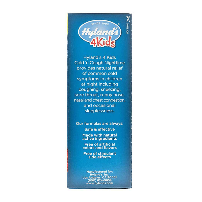 Hyland's 4Kids Cold 'n Cough Nighttime (Ages 2-12) 118ml