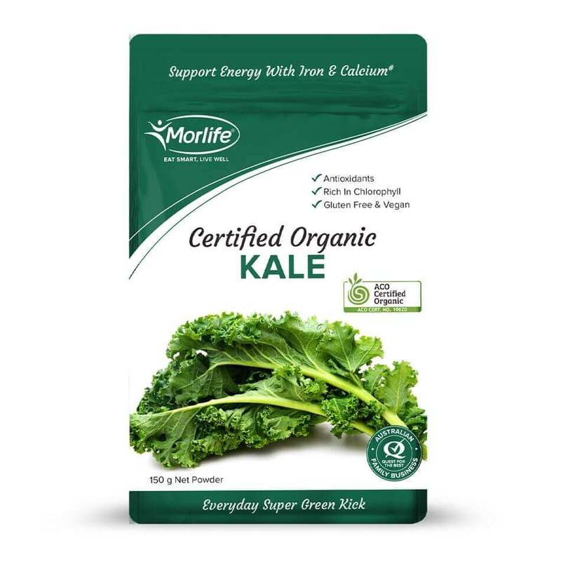 Morlife Certified Organic Kale Powder, 150g
