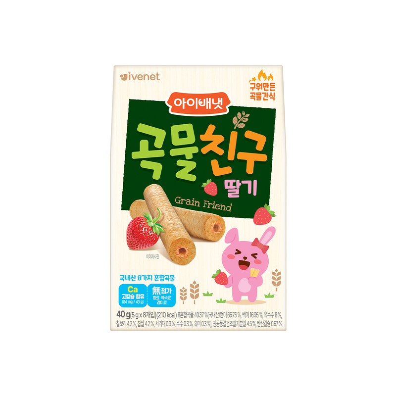 Ivenet Bebe Grain Friend Snack (Strawberry) 40g