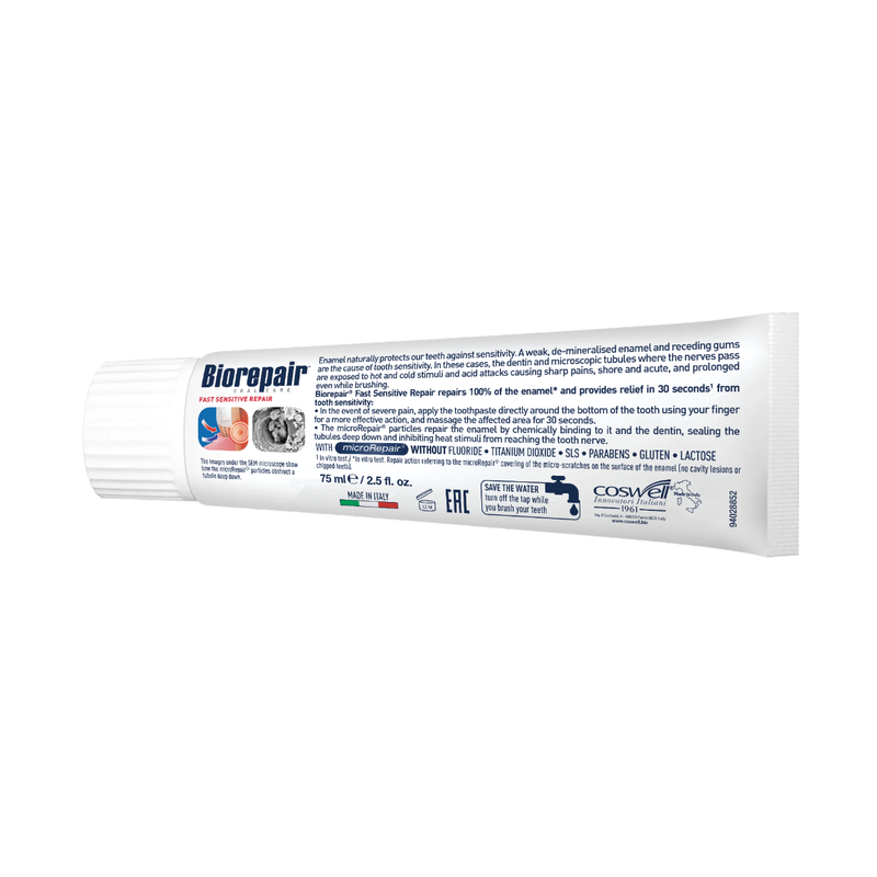 Biorepair Fast Sensitive Repair Toothpaste 75ml