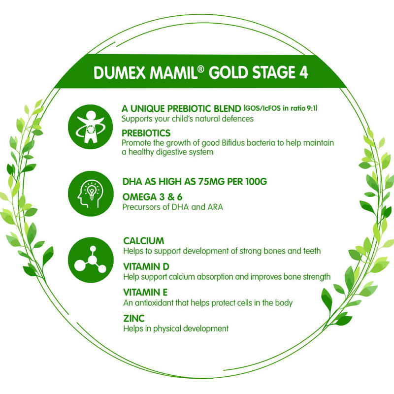 Dumex Mamil Gold Stage 4 Growing Up Kid Milk Formula (1.6kg)