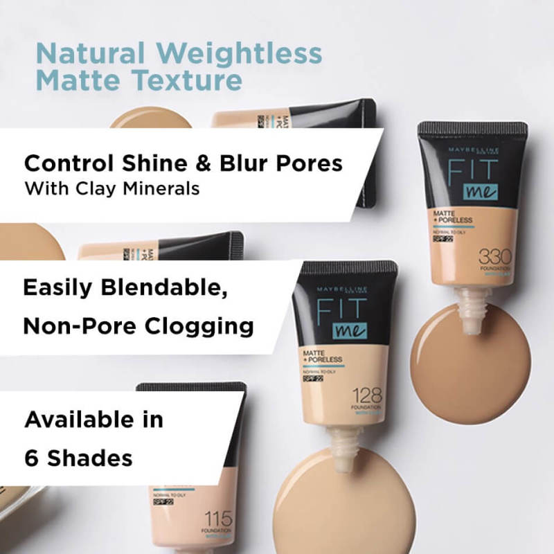 Maybelline Fit Me Matte Poreless Foundation Tube 2 Natural Beige Foundation Powder Face Makeup Guardian Singapore