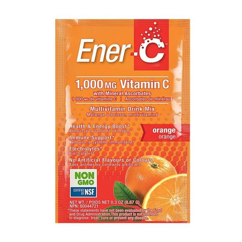 Ener-C Vitamin C Effervescent Powdered Drink Mix Orange 30 packets