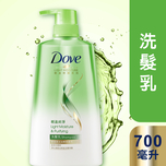 Dove Shampoo 700ml - Light Moist Pure
