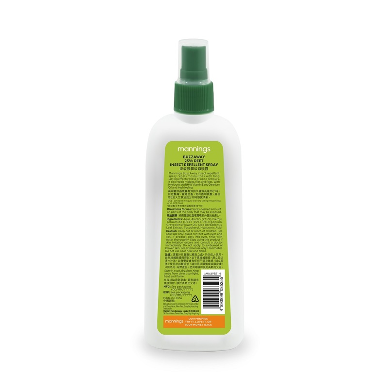 Mannings BuzzAway 25% DEET Insect Repellent Spray 200ml