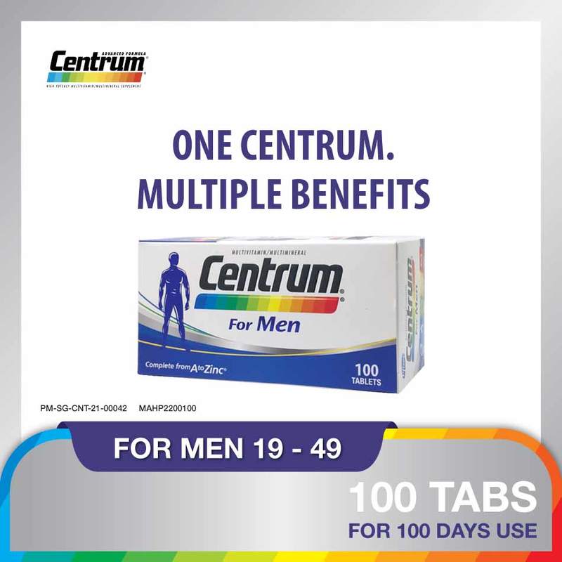 Centrum For Men Multivitamin. 100 tablets