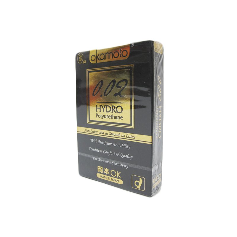 Okamoto 0.02 Hydro Polyurethane Condoms, 3pcs