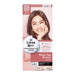 Liese Creamy Bubble Color Rose Tea Brown 108ml - DIY Foam Hair Color with Salon Inspired Colors