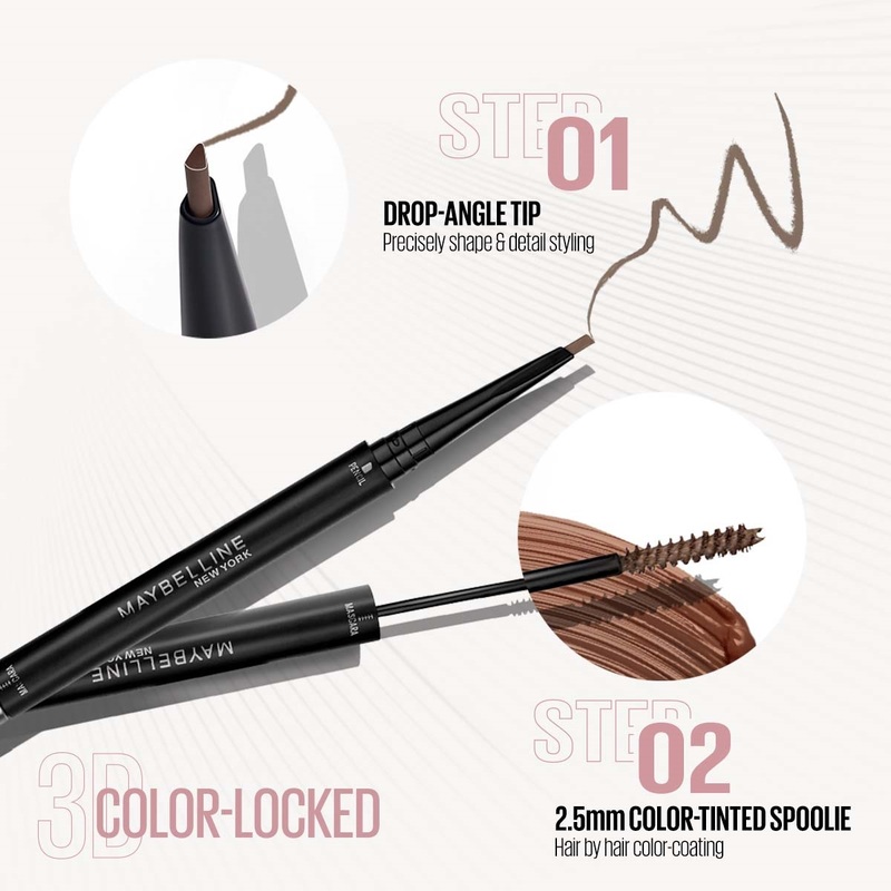 Maybelline Brow Ink Color Tinted Duo - 02 CHOCO BR JP 1.26g