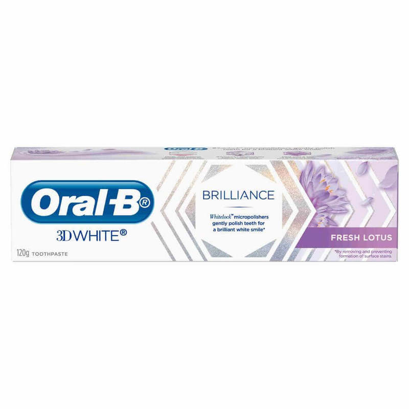 Oral B Toothpaste 3d White Brilliance Fresh Lotus 120g Toothpaste Oral Care Toiletries Guardian Singapore