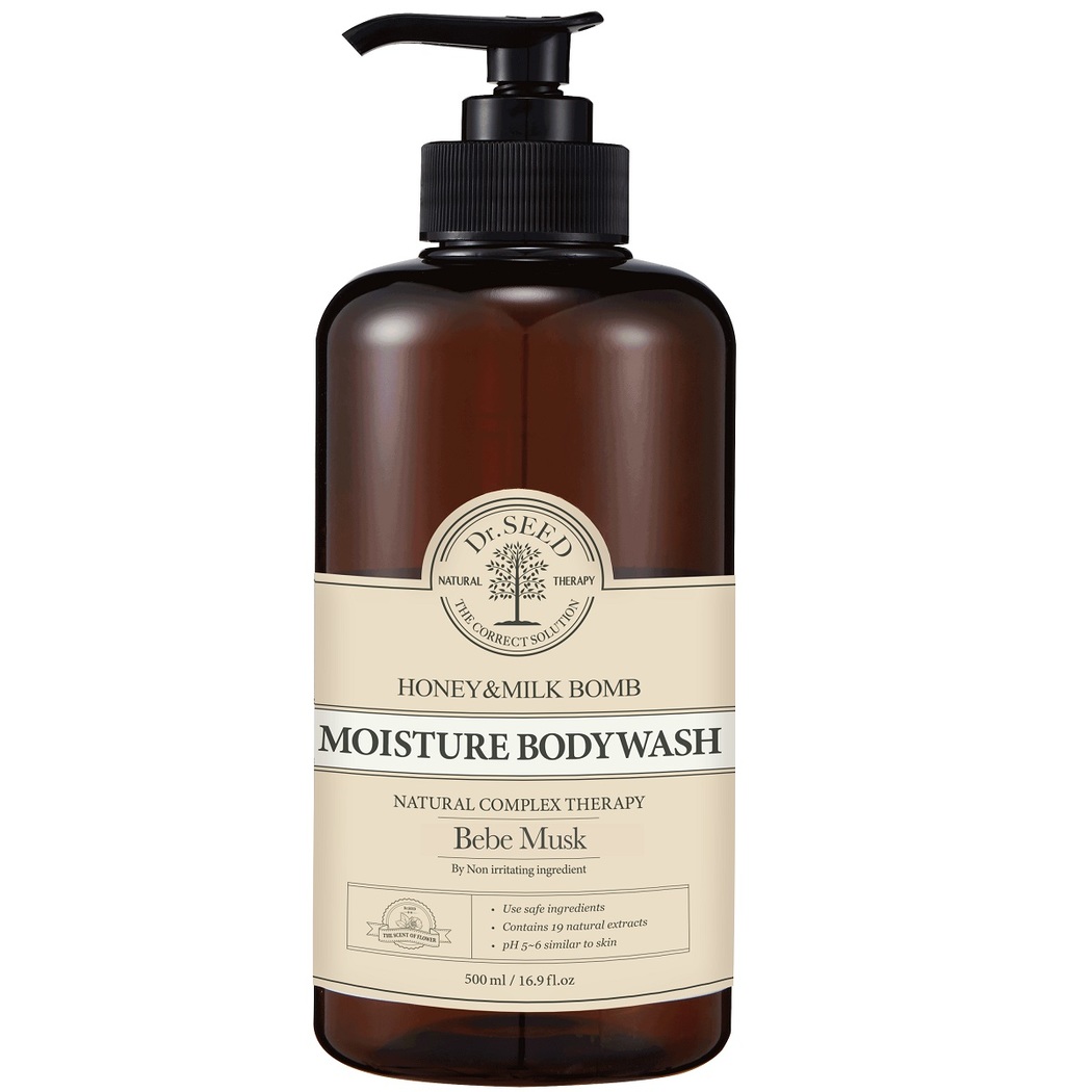 Dr Seed Honey Milk Bomb Moisture Body Wash Bebe Musk 500ml Dr Seed Mannings Online Store