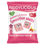 Kiddylicious Smoothie Melts Multipack (Strawberry and Banana) 6g x 4 Packs