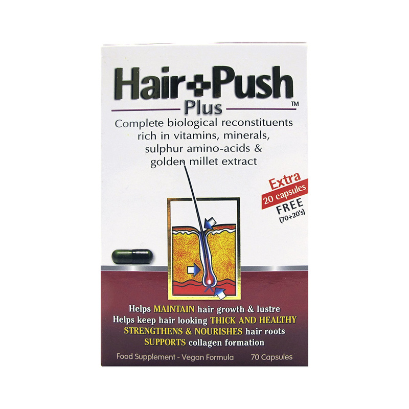 Hair Push Plus Food Supplement, 70 capsules