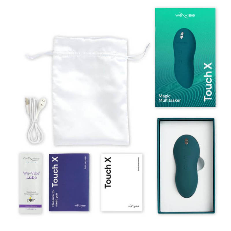 We-Vibe Touch X Lay-on Vibrator and Massager​ - Green Velvet