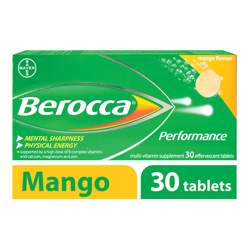 Buy Now - Berocca Performance Effervescence Vitamins & Minerals - 30  Tablets for Physical & Mental Performance