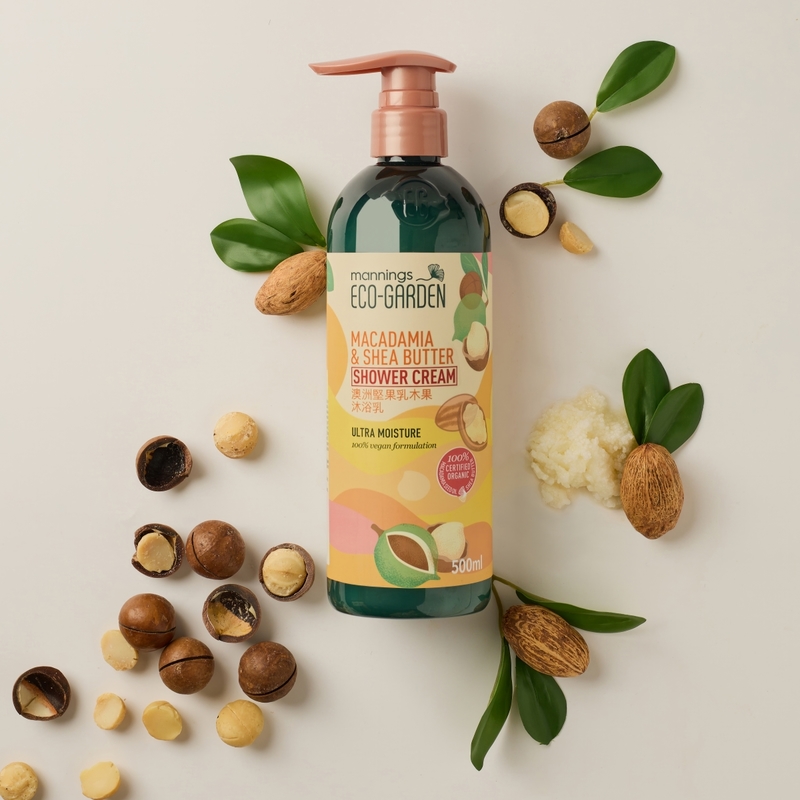 Mannings Eco-Garden Macadamia & Shea Butter Ultra Moisture Shower Cream 500ml