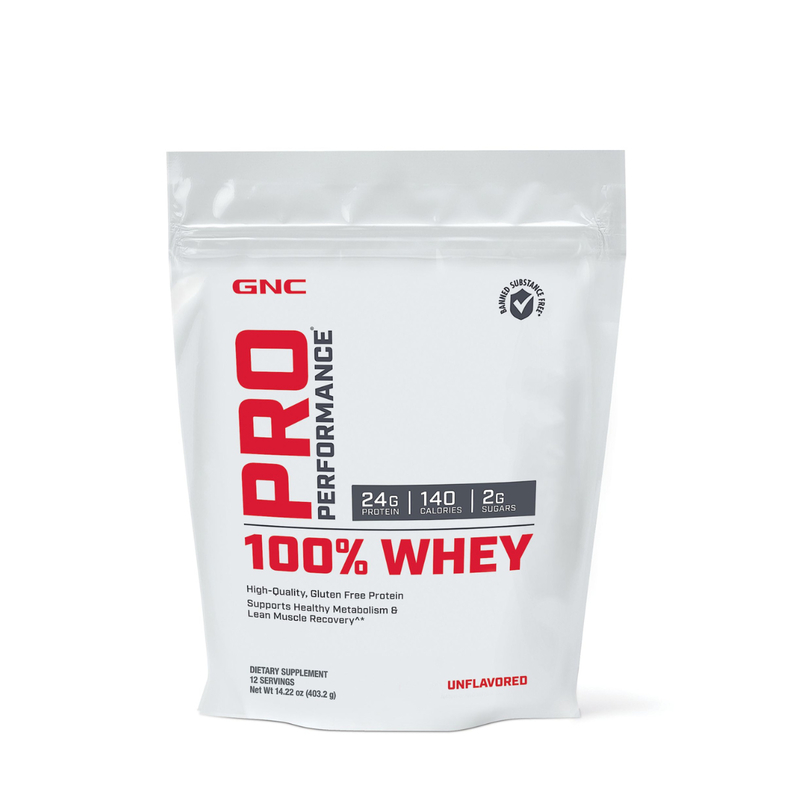 GNC 100% Whey Protein(Unflavor) 403.2g
