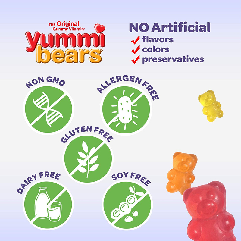 Yummi Bears Calcium + Vitamin D3, 90s