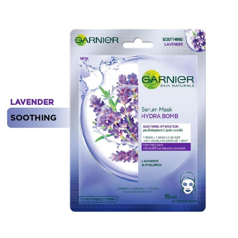 Garnier Serum Mask Hydra Bomb Lavender Soothing Tissue Mask Garnier Guardian Singapore